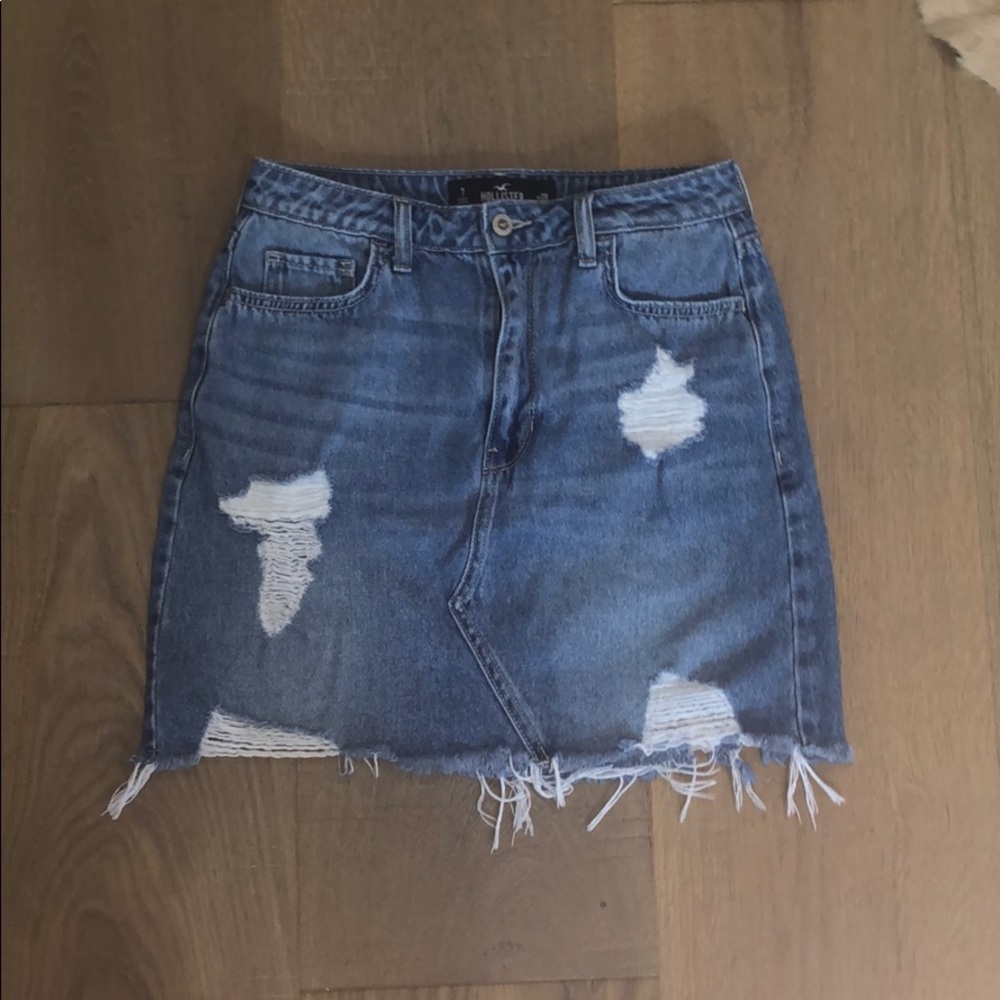 hollister jeans skirt